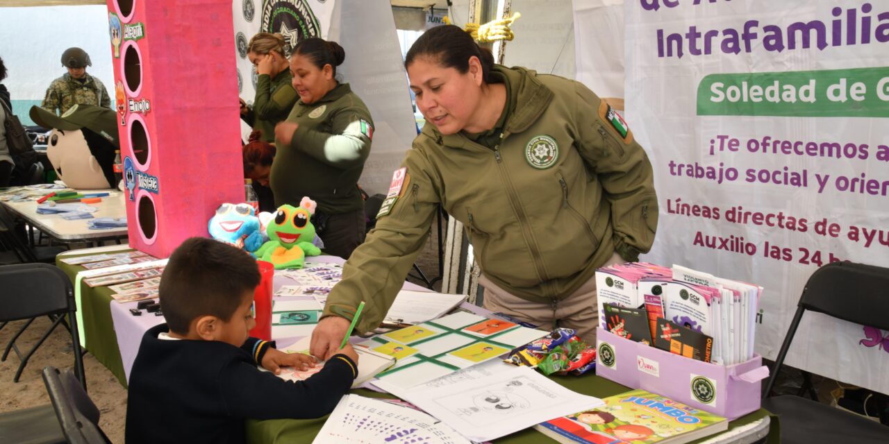 COMUNIDAD VECINAL DE SAN ANTONIO EN SOLEDAD REFUERZA CULTURA DE PAZ CON FERIA DE SEGURIDAD