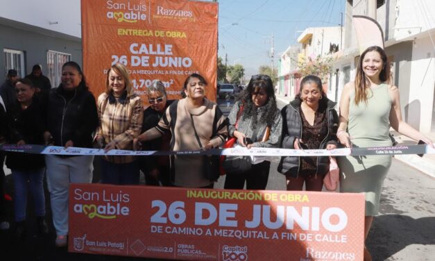 Ayuntamiento de SLP entrega nueva vialidad en El Rosedal–Los Limones