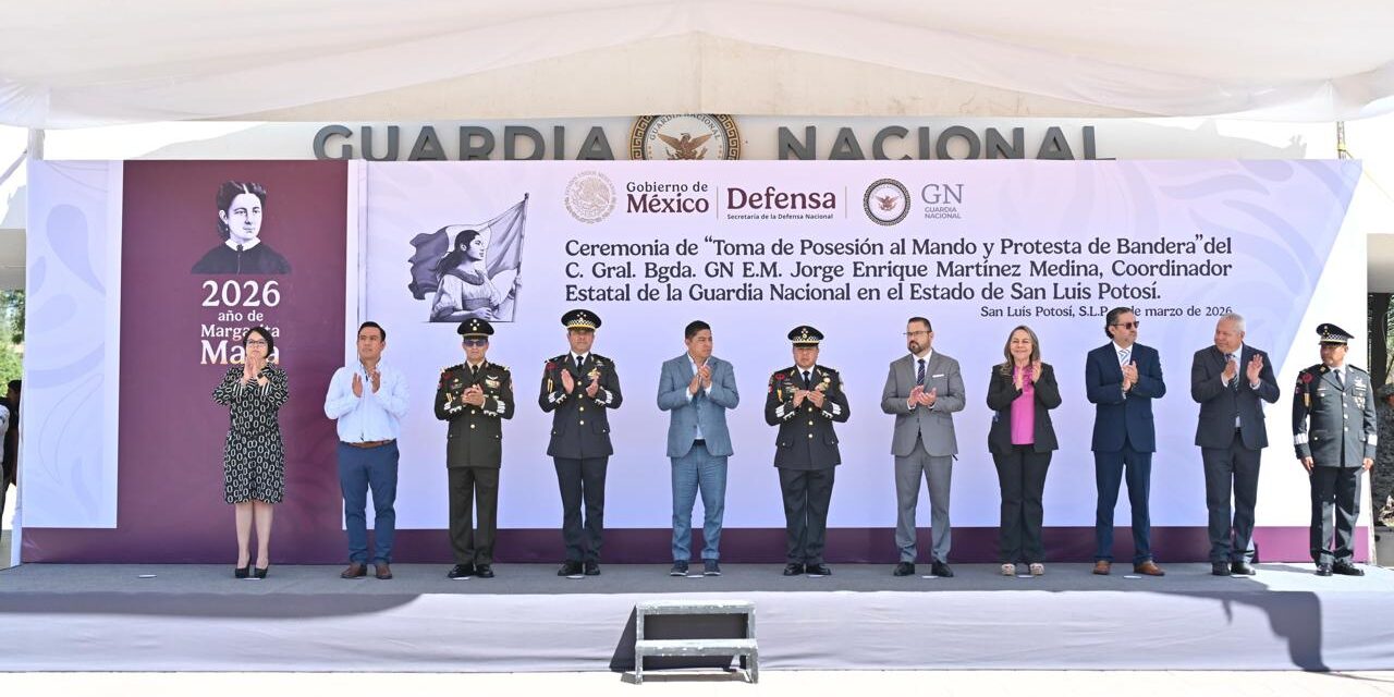 RICARDO GALLARDO PARTICIPA EN TOMA DE PROTESTA DE NUEVO COORDINADOR DE LA GUARDIA NACIONAL EN EL ESTADO