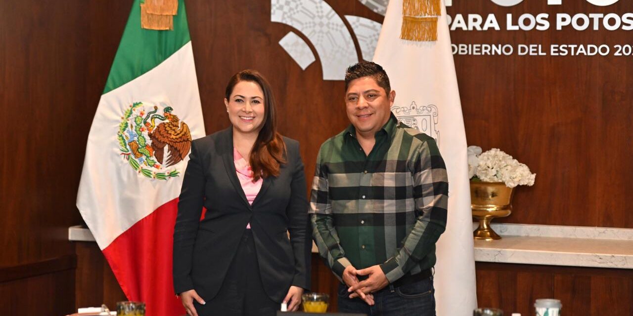 RICARDO GALLARDO LOGRA ACUERDOS DE COLABORACIÓN CON GOBERNADORA DE AGUASCALIENTES