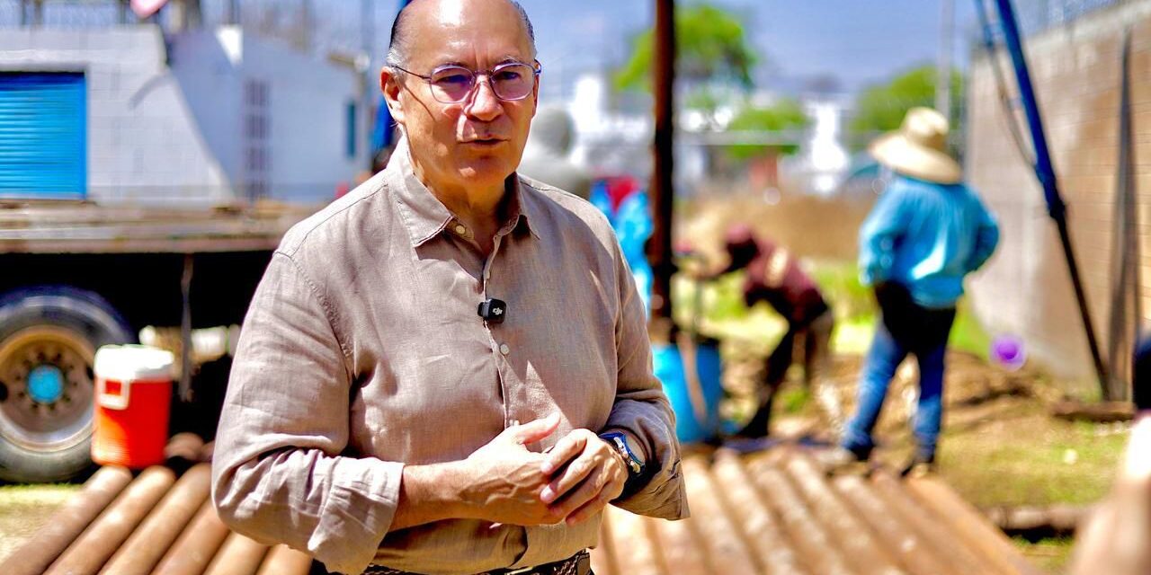 Galindo supervisa reparación de pozo Mezquital III, que está por entrar en funcionamiento