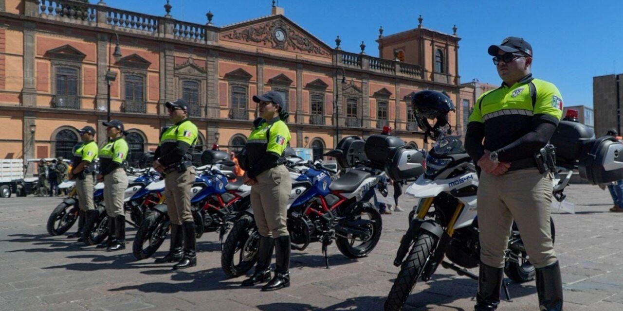 Presenta Policía de la Capital nuevas motopatrullas para atención ágil y oportuna en la ciudad