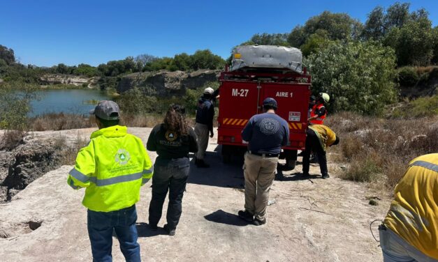 CONTINÚAN LABORES COORDINADAS DE RESCATE EN CUERPO DE AGUA