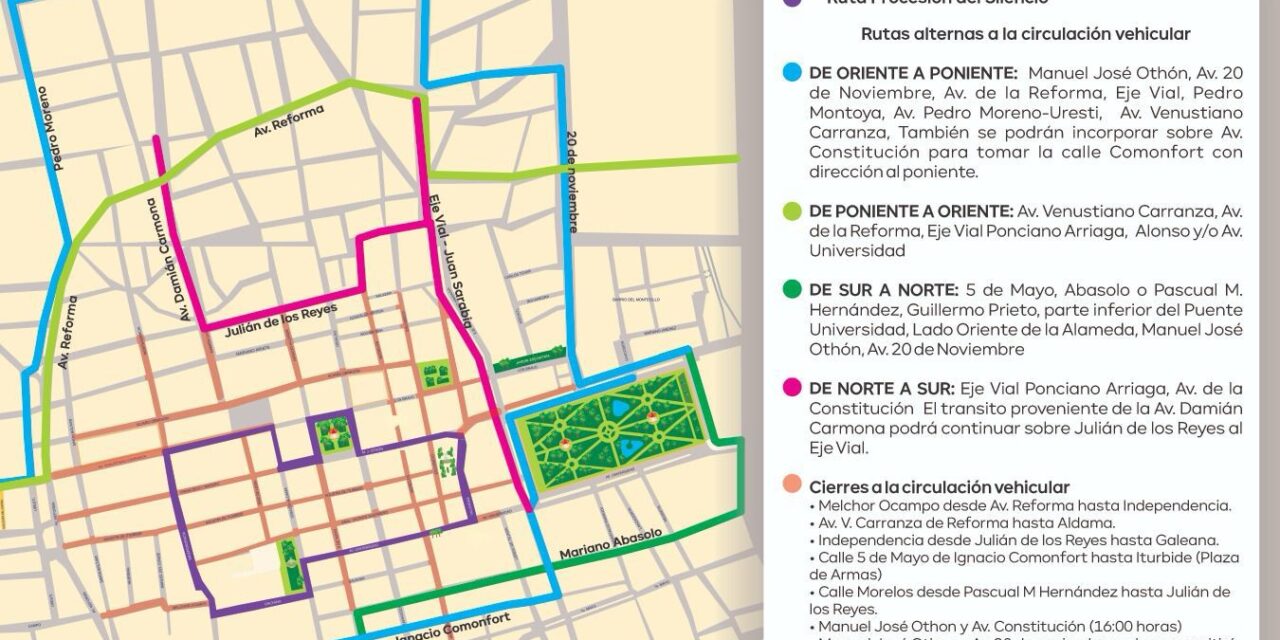 Policía de la Capital realizará operativo vial con motivo de la Procesión del Silencio