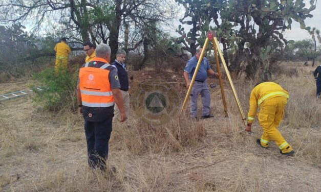 Protección Civil Municipal atiende reporte de persona sin vida en pozo de agua