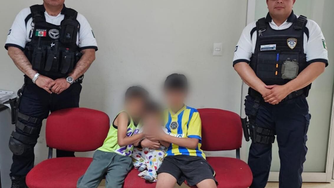 Policía de la Capital rescata a tres menores en condiciones de abandono