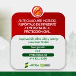 SOLEDAD DE GRACIANO SÁNCHEZ REFUERZA LLAMADO A EVITAR QUEMAS DE BASURA ANTE INCREMENTO DE INCENDIOS