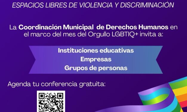 Se une Coordinación Municipal de Derechos Humanos al respeto de las poblaciones LGBTIQ+
