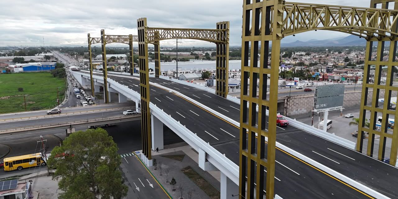 RICARDO GALLARDO Y JUAN MANUEL NAVARRO INAUGURAN EL PUENTE MÁS GRANDE EN LA HISTORIA DE SAN LUIS POTOSÍ