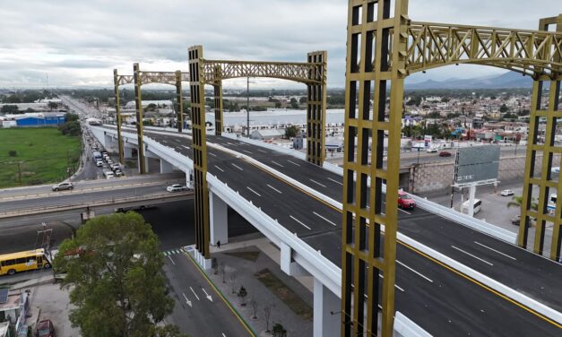 RICARDO GALLARDO Y JUAN MANUEL NAVARRO INAUGURAN EL PUENTE MÁS GRANDE EN LA HISTORIA DE SAN LUIS POTOSÍ