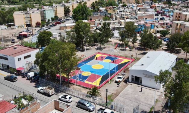“Color mi jugada” rehabilitó cancha del Centro Comunitario Infonavit Morales