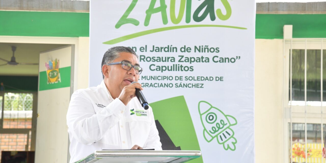 JUAN MANUEL NAVARRO ARRANCA AMPLIACIÓN DE JARDÍN DE NIÑOS “CAPULLITO 3” Y PROMUEVE CALIDAD EDUCATIVA