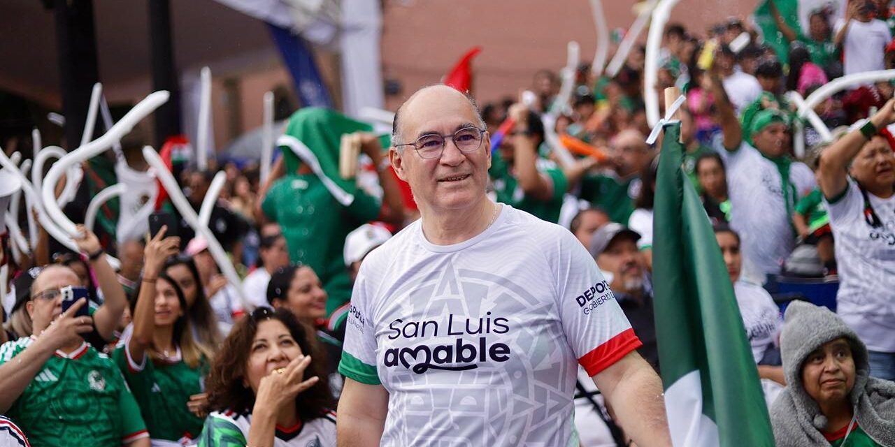 Miles de potosinos se volcaron al Centro Histórico para vivir el último partido de México en el Mundial 2026