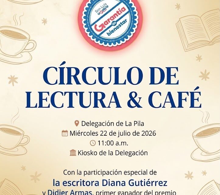 Fomenta Ayuntamiento de San Luis capital la cultura en La Pila con el “Círculo de Lectura & Café”