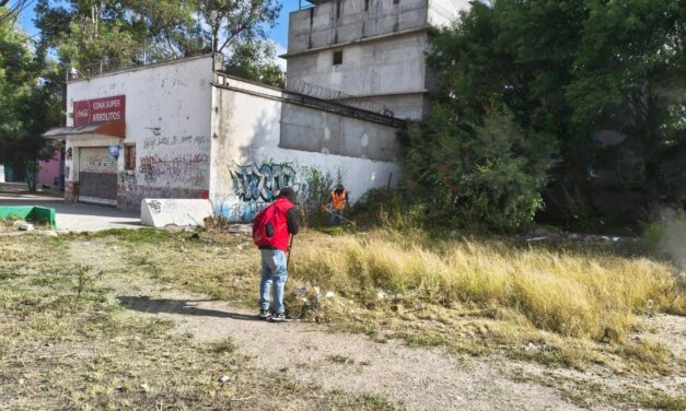 Gobierno de la capital realiza limpieza en la Unidad Habitacional Arbolitos